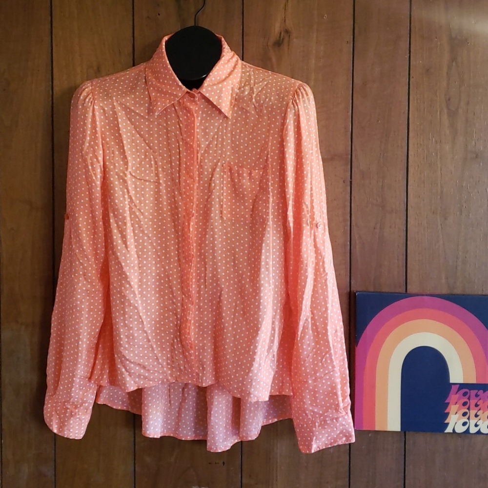Hi-low button down.